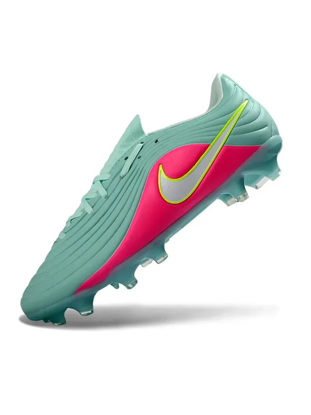 Nike Phantom GT Blanco y Azul Textura Ribeteada en Forefoot Cordones Asimétricos Botas de Fútbol para Césped Firme 14