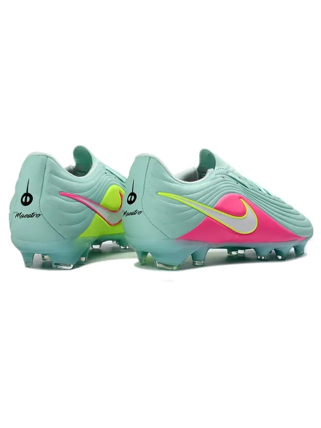 Nike Phantom GT Blanco y Azul Textura Ribeteada en Forefoot Cordones Asimétricos Botas de Fútbol para Césped Firme 16