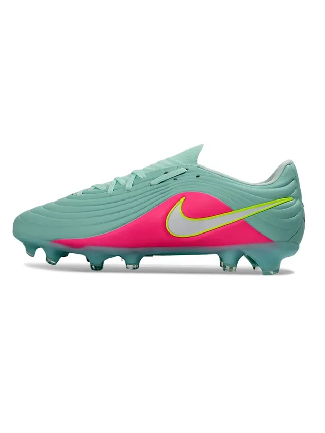 Nike Phantom GT Blanco y Azul Textura Ribeteada en Forefoot Cordones Asimétricos Botas de Fútbol para Césped Firme 18