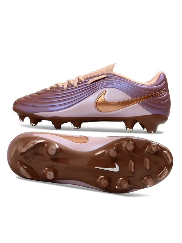 Nike Phantom GT Blanco y Azul Textura Ribeteada en Forefoot Cordones Asimétricos Botas de Fútbol para Césped Firme 23
