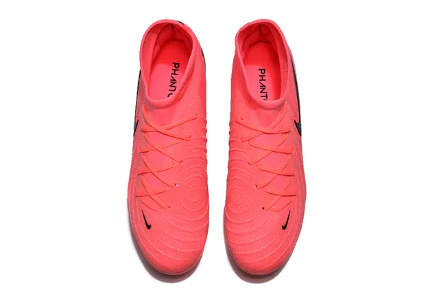 Nike গোলাপি কালো হাই-কাট নিট কলার টেক্সচার্ড সিন্থেটিক ফোরফুট কেজ ফার্ম-গ্রাউন্ড সকার জুতা 2