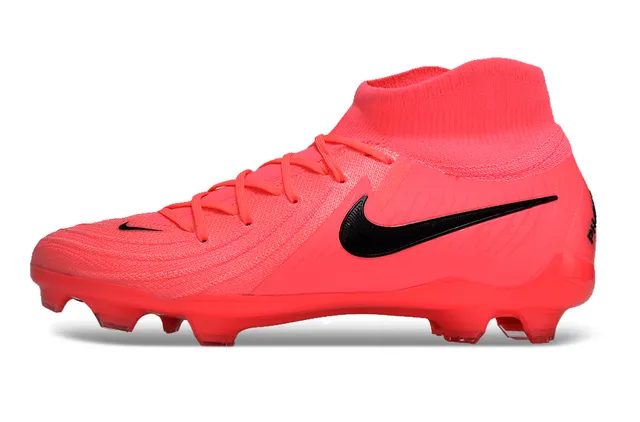 Nike গোলাপি কালো হাই-কাট নিট কলার টেক্সচার্ড সিন্থেটিক ফোরফুট কেজ ফার্ম-গ্রাউন্ড সকার জুতা 8