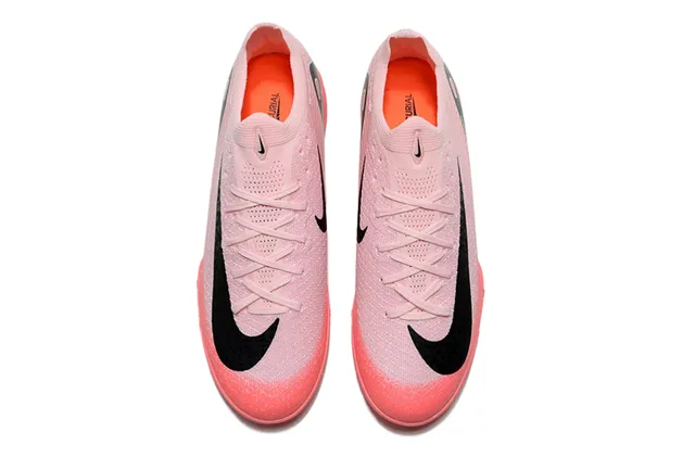 Nike Pink Black Knit Upper Gradient Turf Soccer Shoes 2