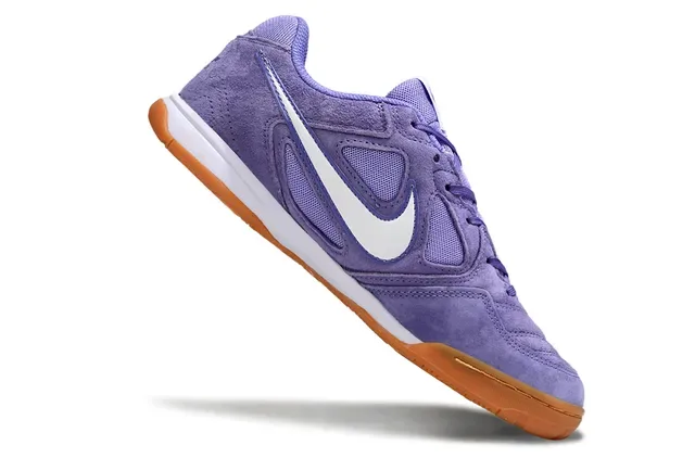 Nike Purple Brown Low-Top Suede-Mesh Upper Sneakers 7