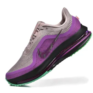Nike बैंगनी भूरा Engineered Knit Upper Visible Air Zoom Unit रनिंग शूज़