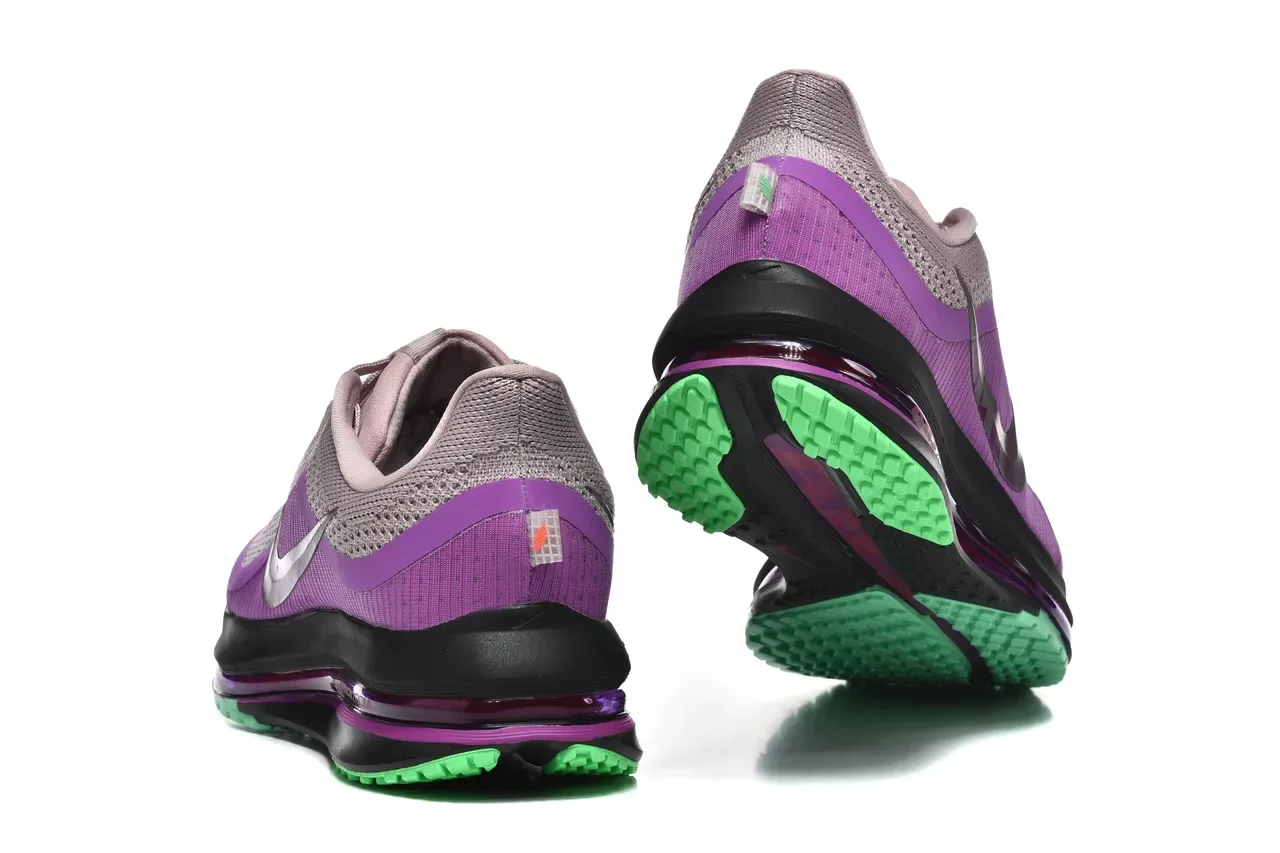 Nike बैंगनी भूरा Engineered Knit Upper Visible Air Zoom Unit रनिंग शूज़ 2