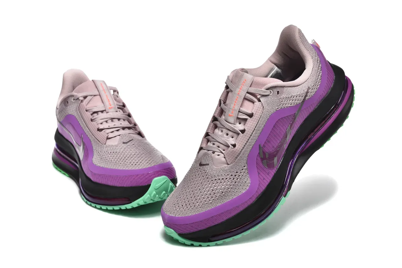 Nike बैंगनी भूरा Engineered Knit Upper Visible Air Zoom Unit रनिंग शूज़ 7