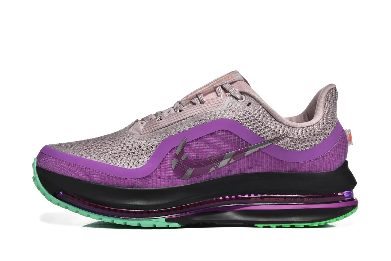Nike बैंगनी भूरा Engineered Knit Upper Visible Air Zoom Unit रनिंग शूज़ 8