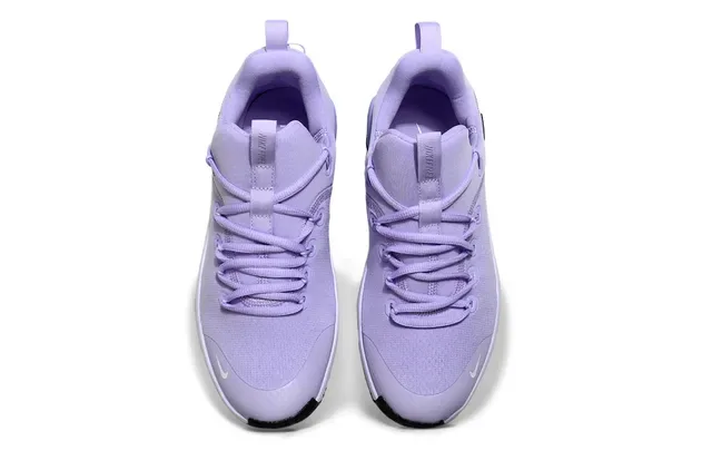 Nike Purple White Knit Upper Sculpted Grooved Midsole Lifestyle Sneakers 2
