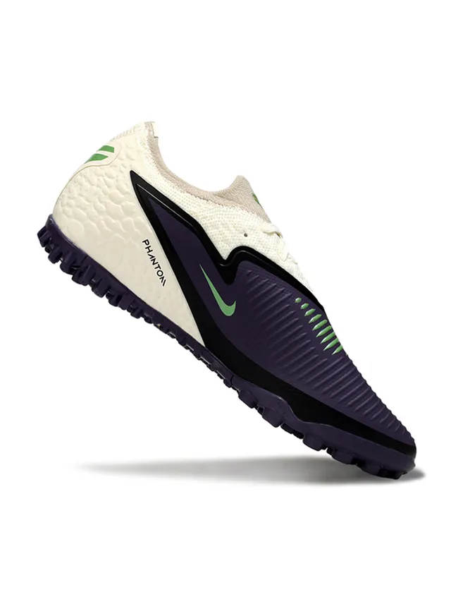 Nike أرجواني أبيض منخفض القطع سطح صناعي مظعر مقدمة القدم عشب اصطناعي أحذية كرة القدم 2