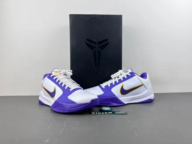 Nike Chaussures de Basketball Low Top Violet Blanc Construction Superposition Synthétique 12