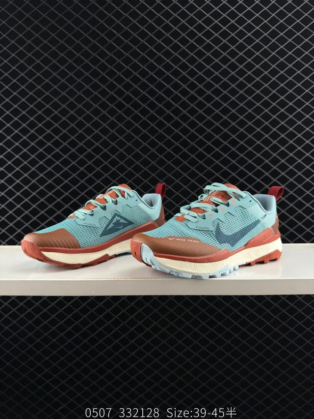 Nike React Wildhorse 8 Teal and Terracotta Trail Running Shoes 2