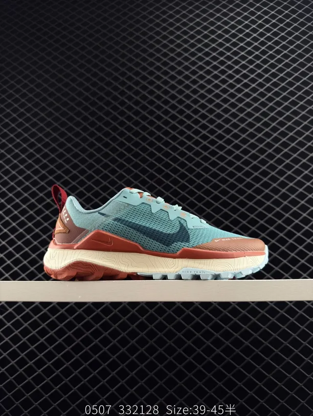 Nike React Wildhorse 8 Teal and Terracotta Trail Running Shoes 6