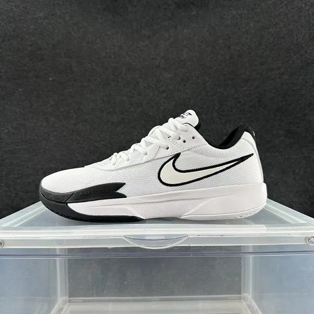 Nike Rise White Black Low-Top Mesh Basketball Shoes 2