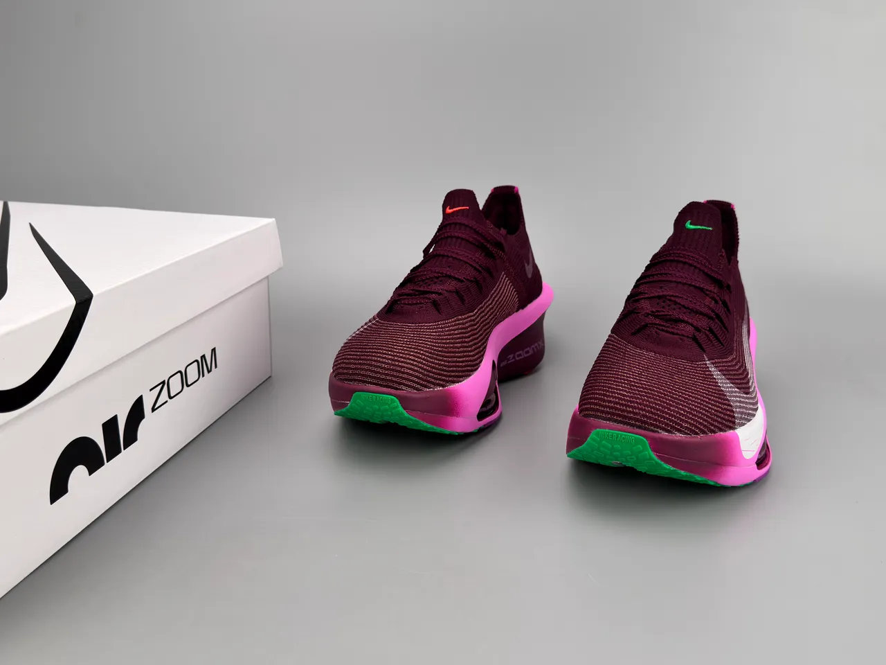 Nike Road Racing AF Burgundy Pink Zapatillas de running 3