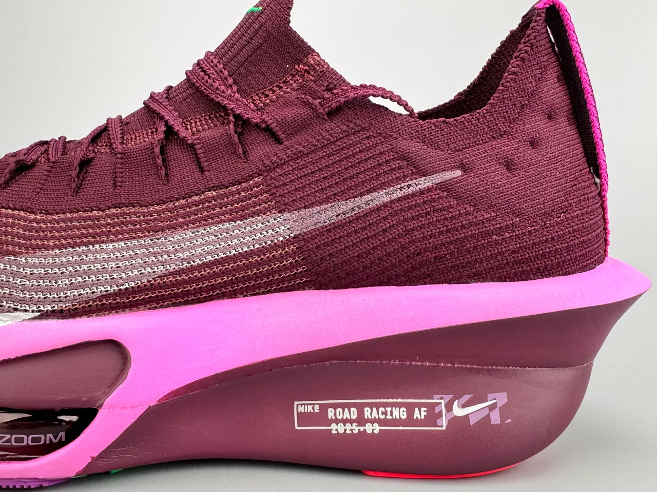 Nike Road Racing AF Burgundy Pink Zapatillas de running 5