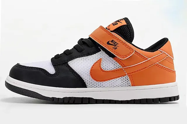 Nike SB Dunk Low Black Purple Orange Skateboard Shoes 3
