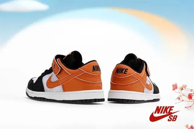 Nike SB Dunk Low Black Purple Orange Skateboard Shoes 15