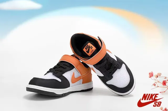 Nike SB Dunk Low Black Purple Orange Skateboard Shoes 16