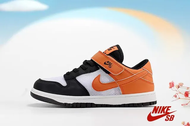 Nike SB Dunk Low Black Purple Orange Skateboard Shoes 20