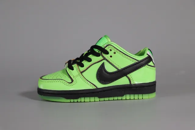 Nike SB Dunk Low Neon Green Black Skateboard Shoes 11