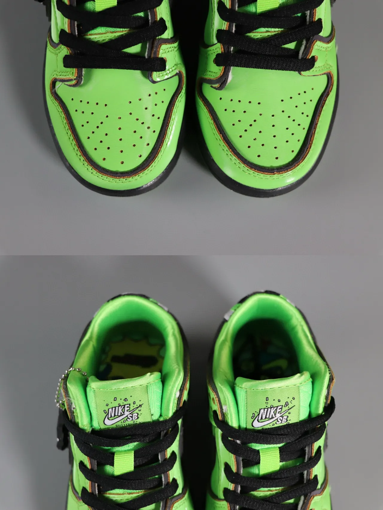 Nike SB Dunk Low Neon Green Black Skateboard Shoes 17