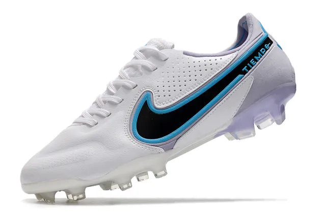 Nike Tiempo Gold Black Metallic Synthetic Upper Perforated Texture Firm-Ground Soccer Shoes 17