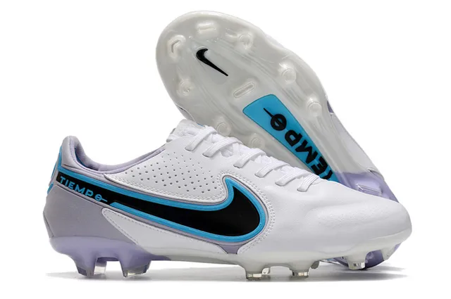 Nike Tiempo Gold Black Metallic Synthetic Upper Perforated Texture Firm-Ground Soccer Shoes 20