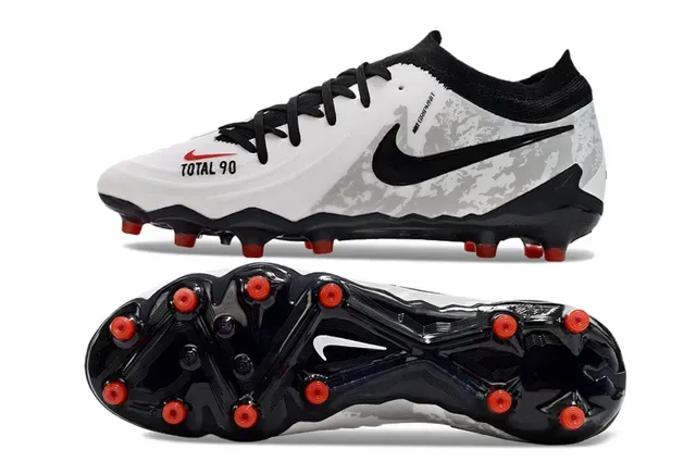 Nike Total 90 সাদা কালো লাল ক্যামো Firm-Ground ফুটবল জুতো 6
