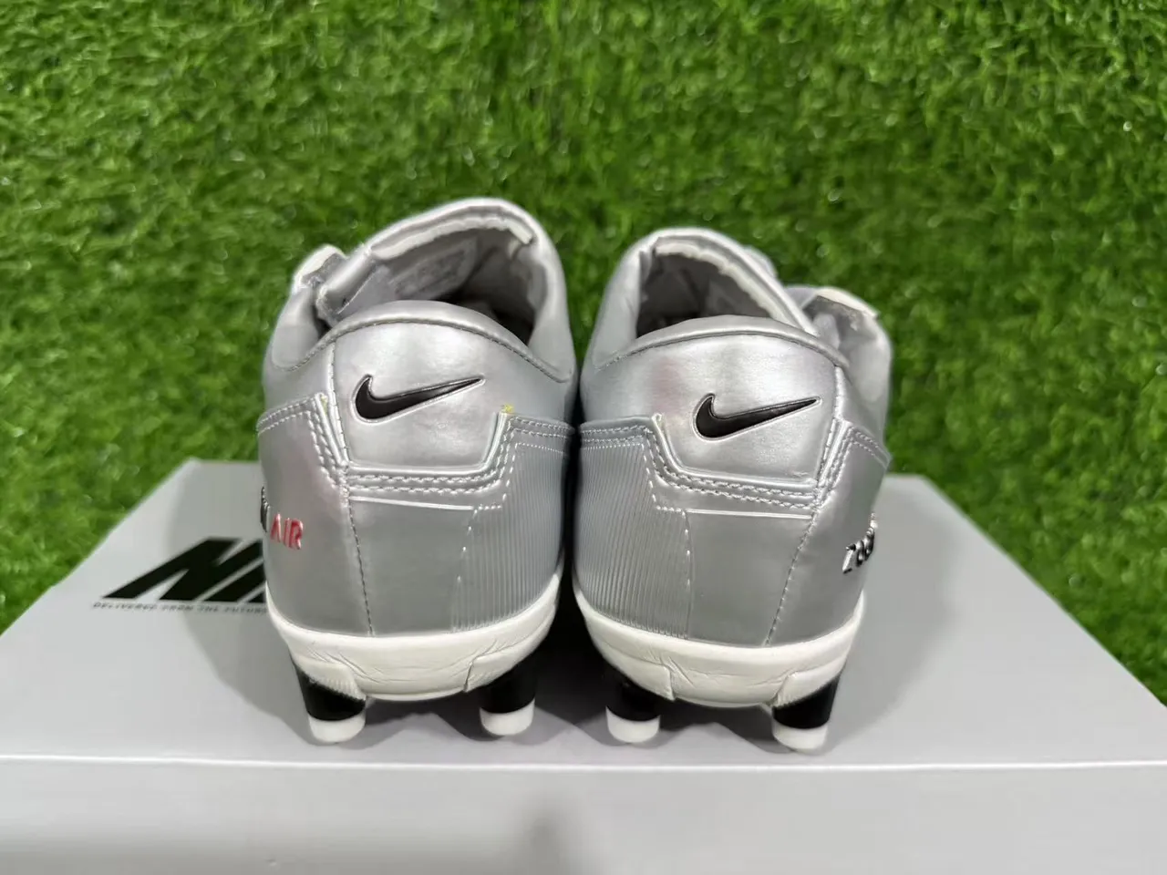 Nike Total 90 Zoom Air Metallic Silver Firm-Ground फुटबॉल जूते 3