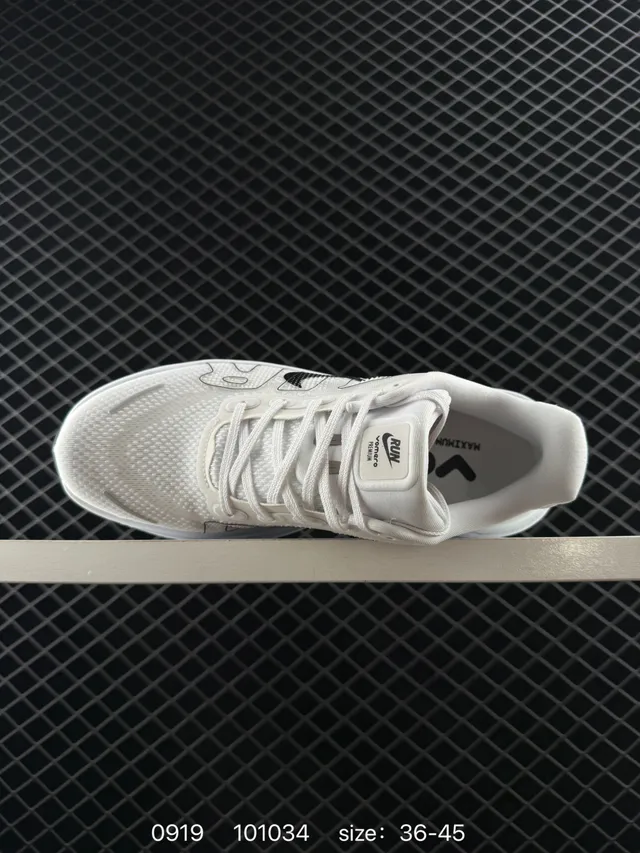 Nike Chaussures de course blanches et noires avec upper mesh visible Air Zoom 3