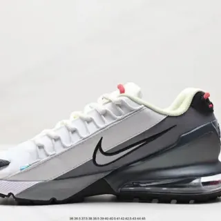 Nike Air Unit Tênis Lifestyle, Branco e Cinza, Layered Synthetic And Mesh Upper, Visible Heel