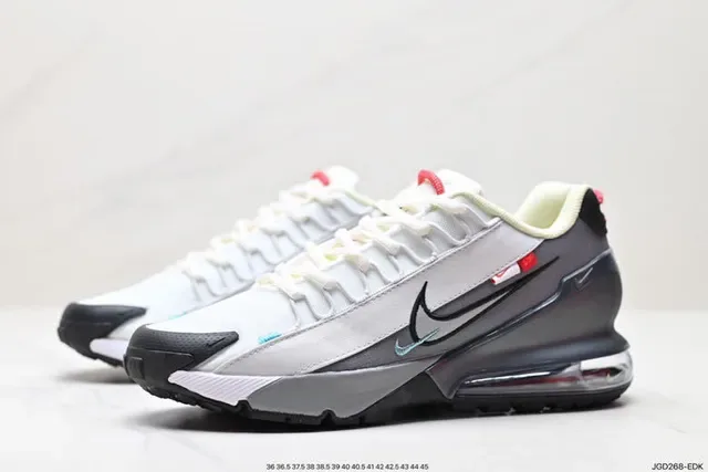 Nike White Gray Layered Synthetic And Mesh Upper Visible Heel Air Unit Lifestyle Sneakers 7
