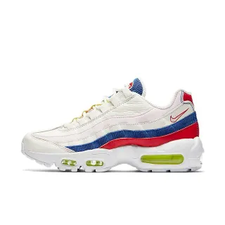 Nike حذاء أسلوب حياة أبيض متعدد الألوان مخمل مخطط تفاصيل خطوط مرئية Air Cushioning