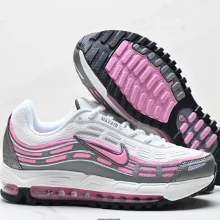 Nike أبيض وردي طبقة اصطناعية قفص مرئي Max Air Unit أحذية أسلوب حياة