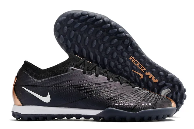 नाइक सफेद बैंगनी Flyknit ऊपरी नारंगी ज्यामितीय ओवरले टर्फ फुटबॉल जूते 9