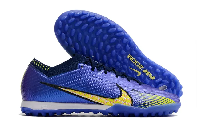 नाइक सफेद बैंगनी Flyknit ऊपरी नारंगी ज्यामितीय ओवरले टर्फ फुटबॉल जूते 13