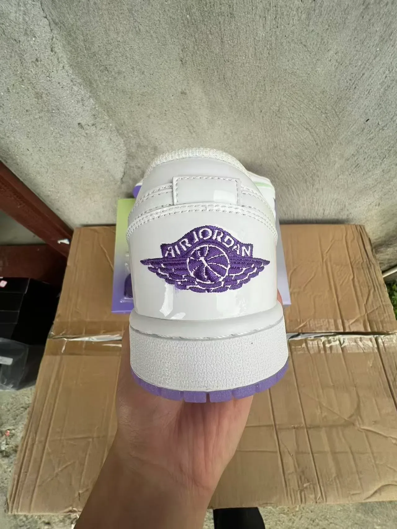 Nike Blanco Púrpura Superior Brillante Verde Claro Swoosh Lifestyle Sneakers 9