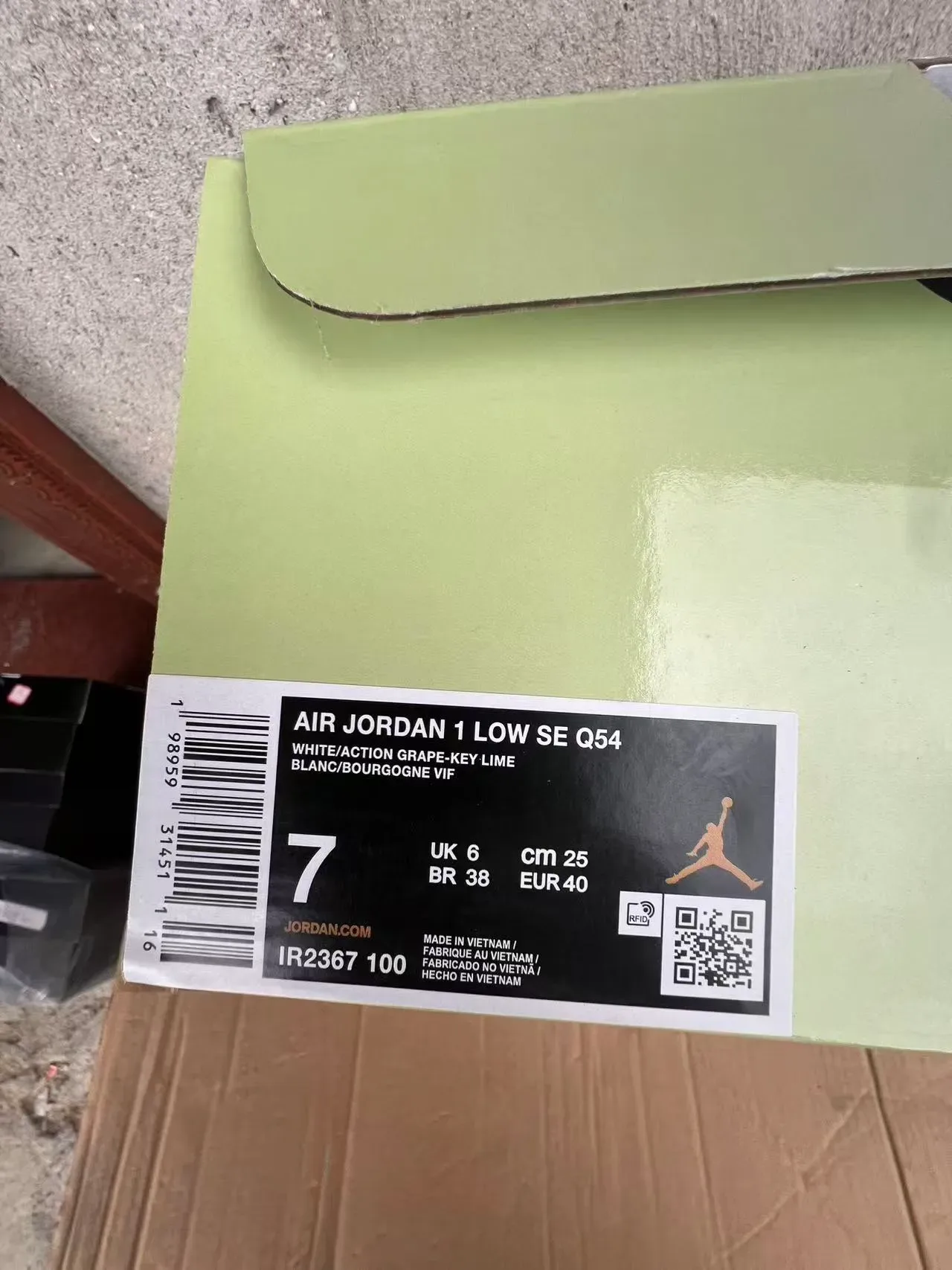 Nike Blanco Púrpura Superior Brillante Verde Claro Swoosh Lifestyle Sneakers 11