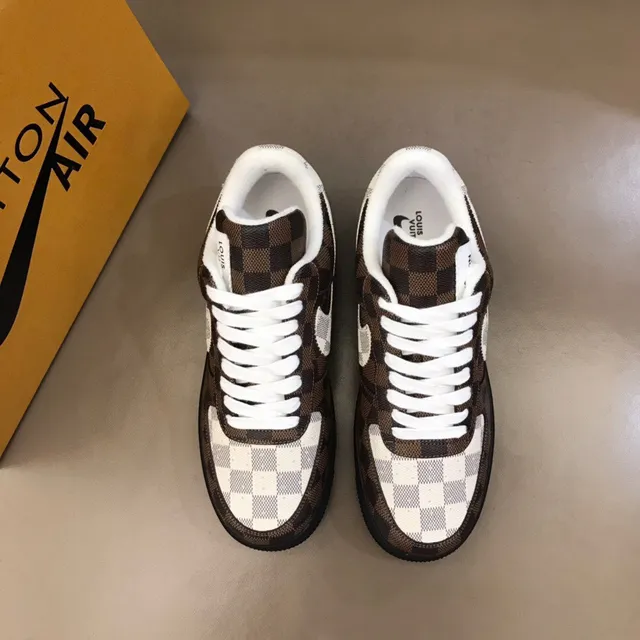 Nike x Off-White Air Force 1 Low Checkerboard Lifestyle Sneakers 9