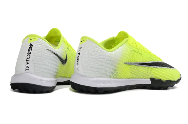 Nike Yellow Black Flyweave Knit Upper Neon Gradient Turf Soccer Shoes 4