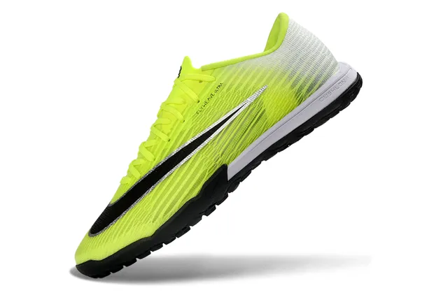 Nike Yellow Black Flyweave Knit Upper Neon Gradient Turf Soccer Shoes 6
