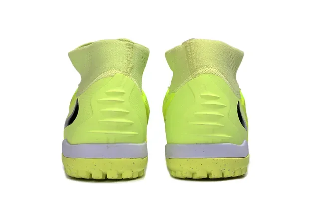 Nike أحذية كرة قدم أصفر أسود نسيج علوي ياقة سوك فيت للعشب الاصطناعي 4