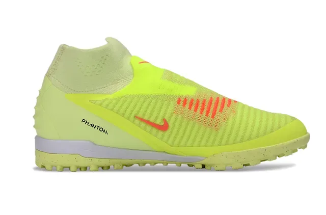 Nike أحذية كرة قدم أصفر أسود نسيج علوي ياقة سوك فيت للعشب الاصطناعي 7
