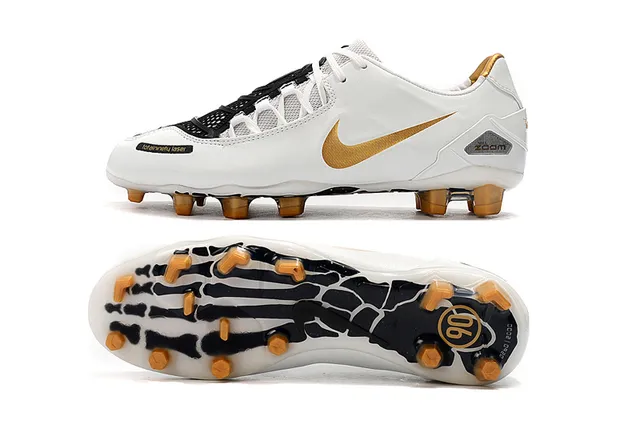 Nike Jaune Noir Bas Synthétique Supérieur Asymétrique Lacet Couverture Sol Ferme Football Chaussures 5