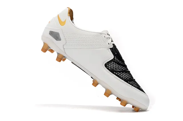 Nike Jaune Noir Bas Synthétique Supérieur Asymétrique Lacet Couverture Sol Ferme Football Chaussures 6