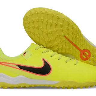 Nike 黄色 黑色 低帮 合成鞋面 肋纹 前掌 纹理 草地 足球鞋