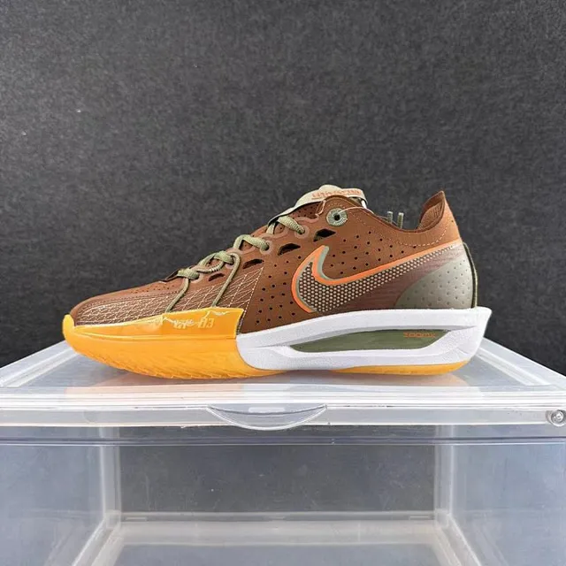 Nike Zoom BB NXT Brown Orange Olive Zapatos de Baloncesto 2