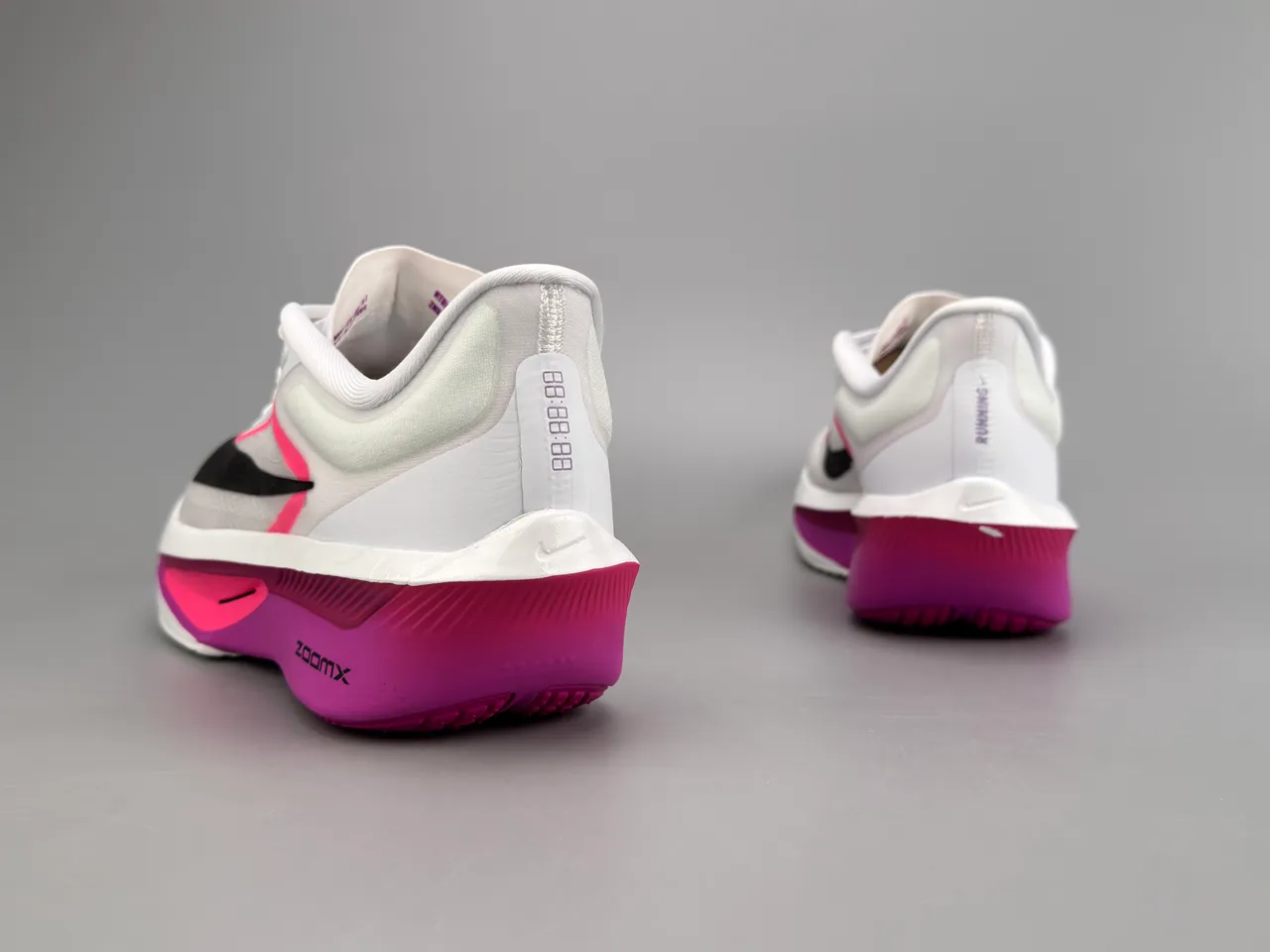 Nike Zoom Fly ZoomX White Black Pink Running Shoes 6