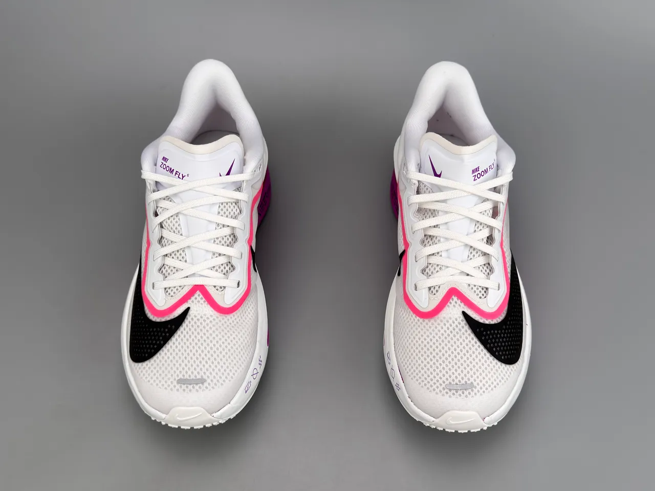 Nike Zoom Fly ZoomX White Black Pink Running Shoes 9